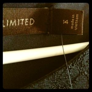 Limited black lace dress knee length